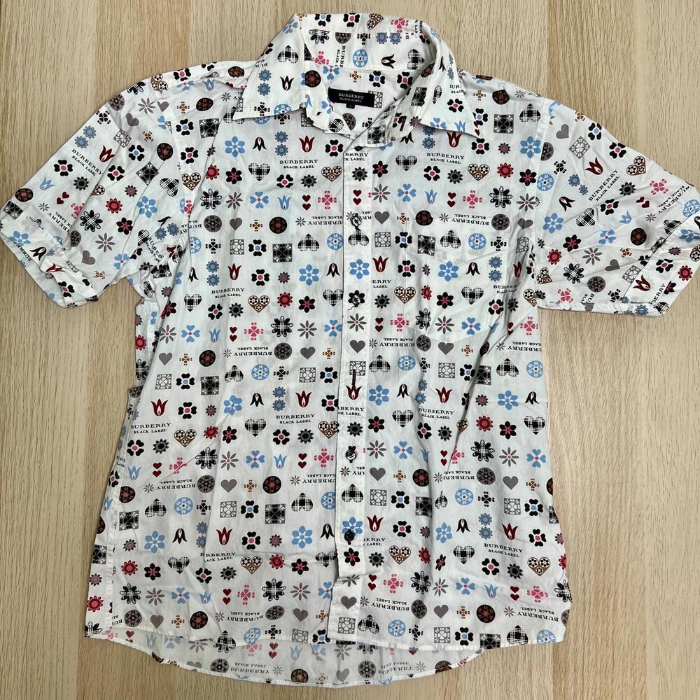 Burberry Black Label Button Up Short Sleeve Shirt